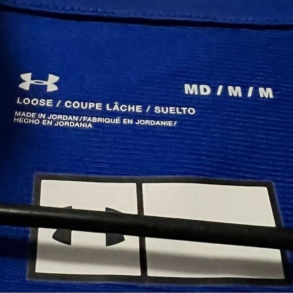 Under Armour Ford Motor Co Blue White Auto Embroidered Full Zip Loose Jacket M - Picture 4 of 13